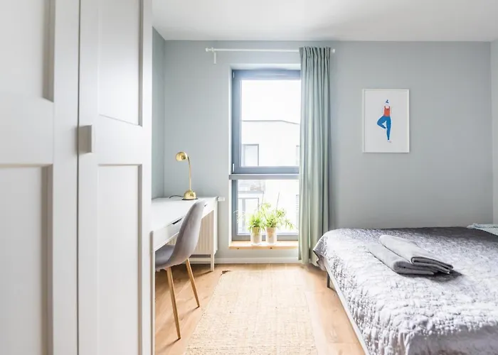 아파트 Polaka ~ Self Check-in 24 ~ Car Park ~lift 브로츠와프